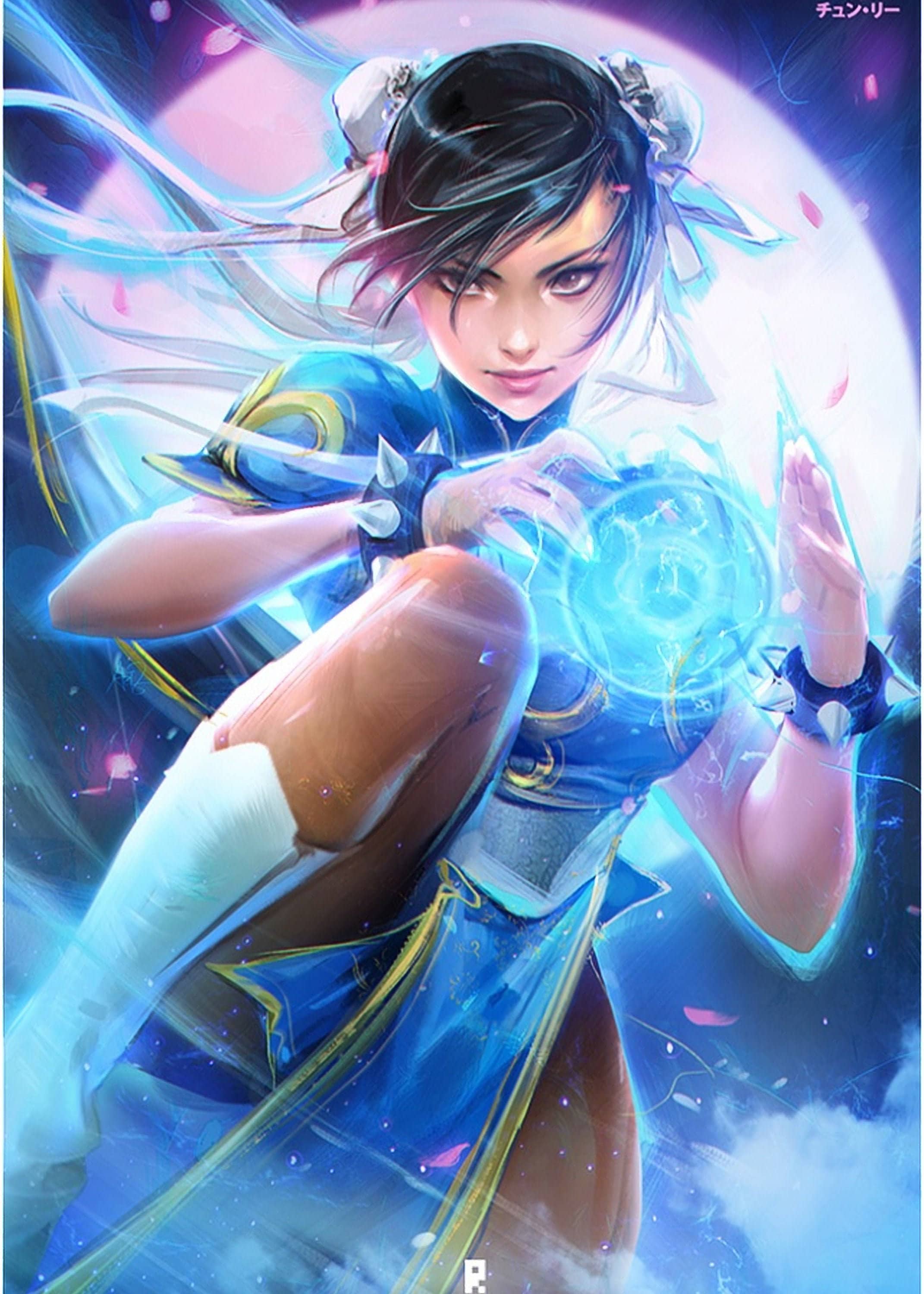 Street Fighter ChunLi Anime Canvas Art