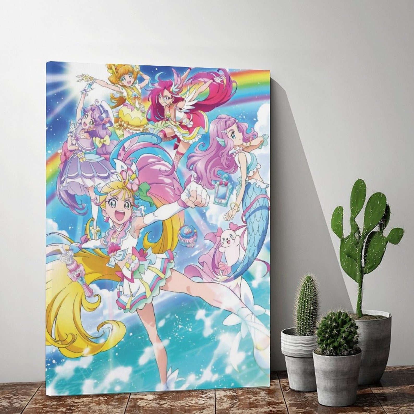 Glitter Force Anime TV Series Poster Canvas Art Poster and | Etsy