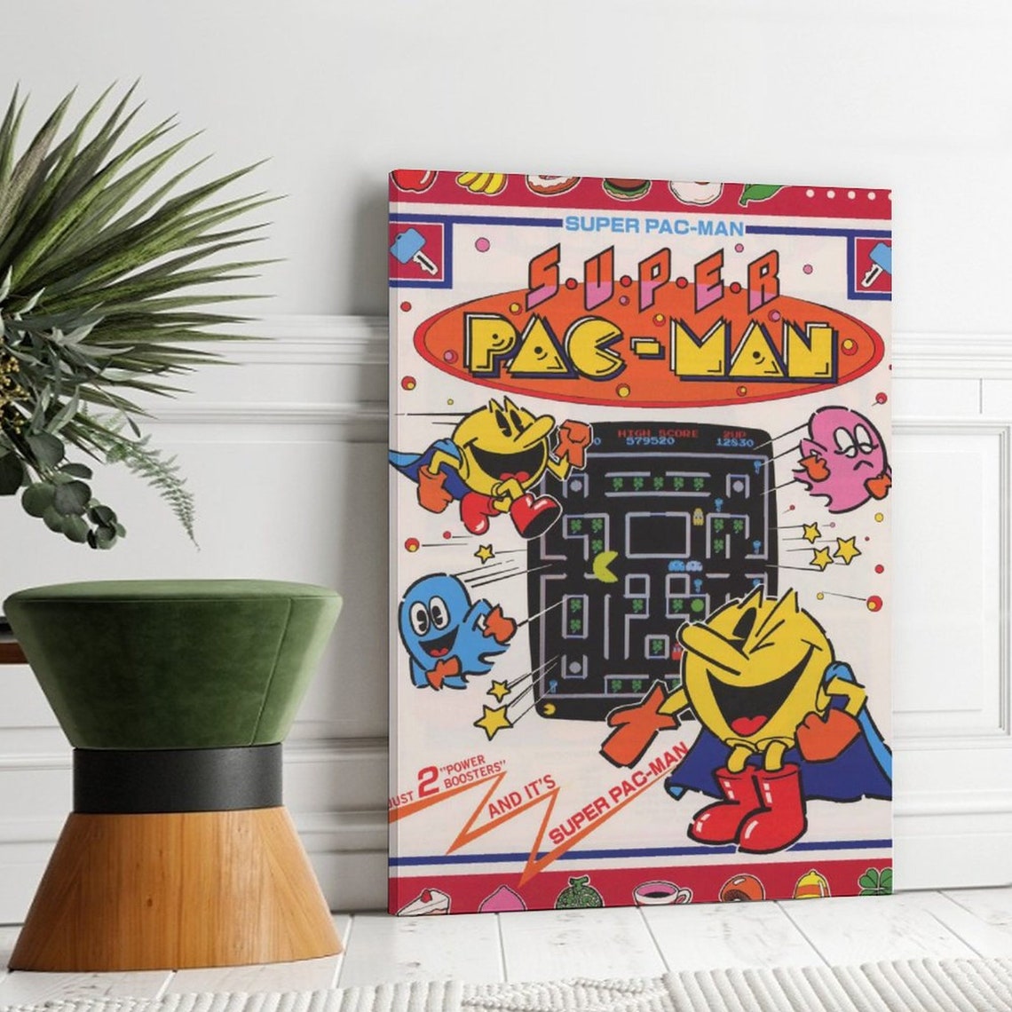 Pac Man Game Poster Canvas Art Poster and Wall Art Picture | Etsy