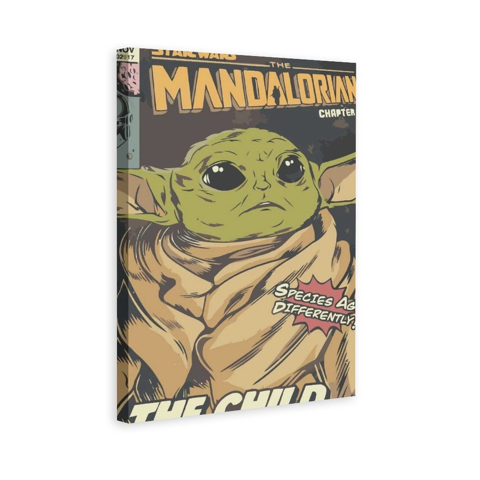 Baby Yoda Mandalorian Film Poster Star Wars Poster Leinwand Etsy