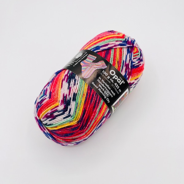 Sock yarn Opal Hundertwasser 4-ply four-ply multi-colored