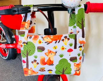 Lenkertasche Fuchs Wald Waldtiere Tiere Kinder Laufradtasche Fahrradtasche Kinderfahrrad Körbchen Kind Täschchen Kindertasche Tasche klein