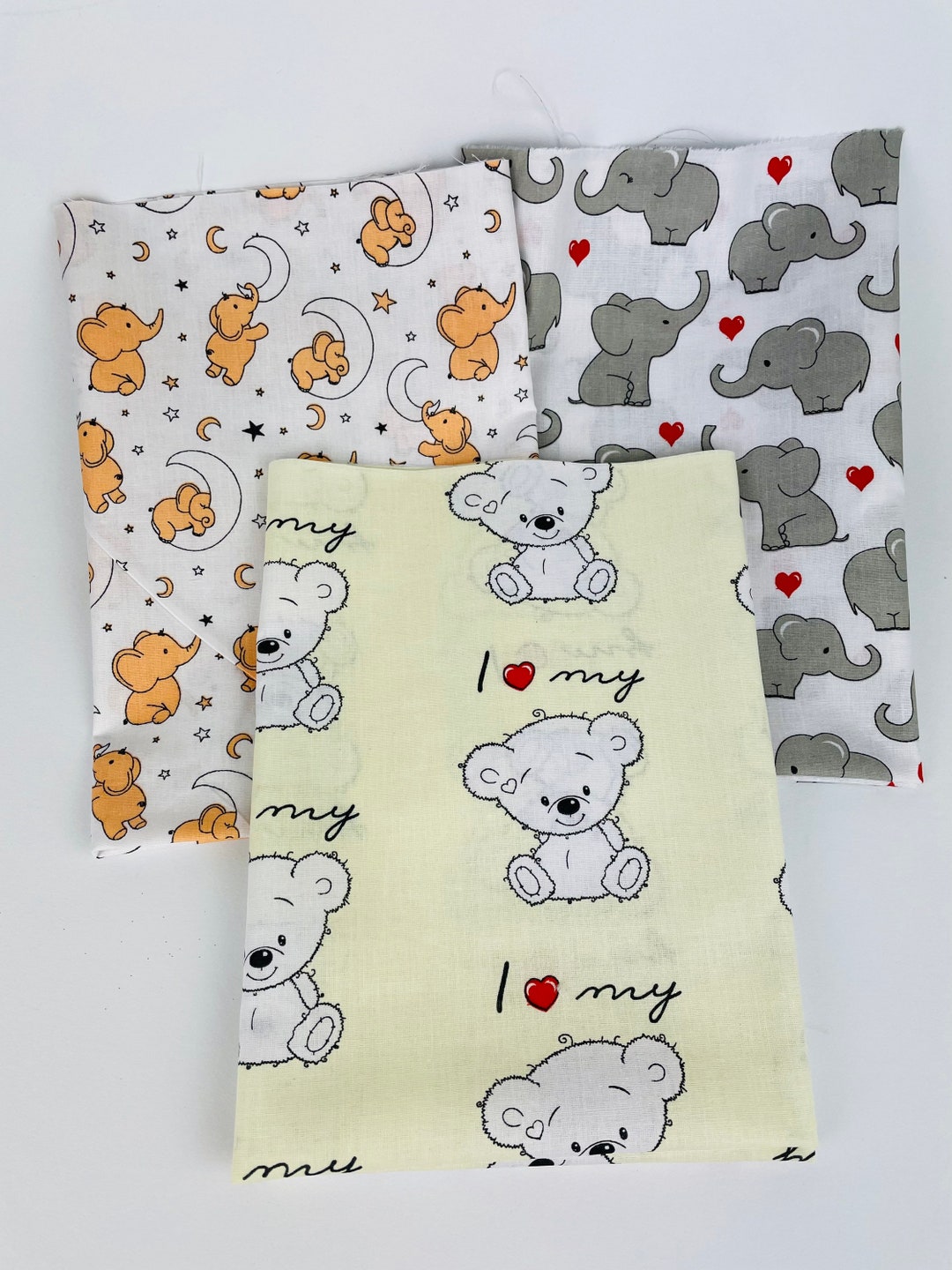 Stoffpaket Baby Tiere Unisex gemischt Kleinkind Patchwork Set