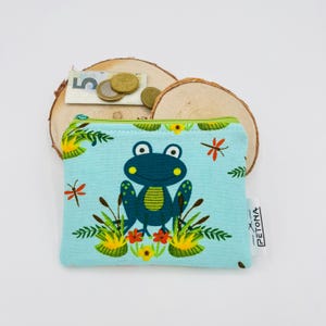 Kleiner Geldbeutel mit Frosch Portemonnaie für Kinder