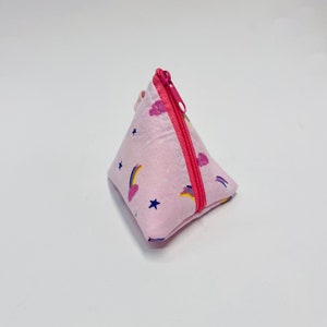 Small pink bag for pacifier pendant