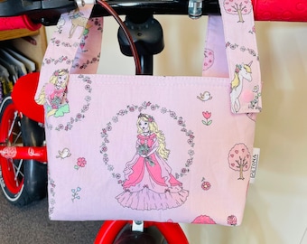 Lenkertasche Prinzessin rosa Laufradtasche Fahrradtasche klein