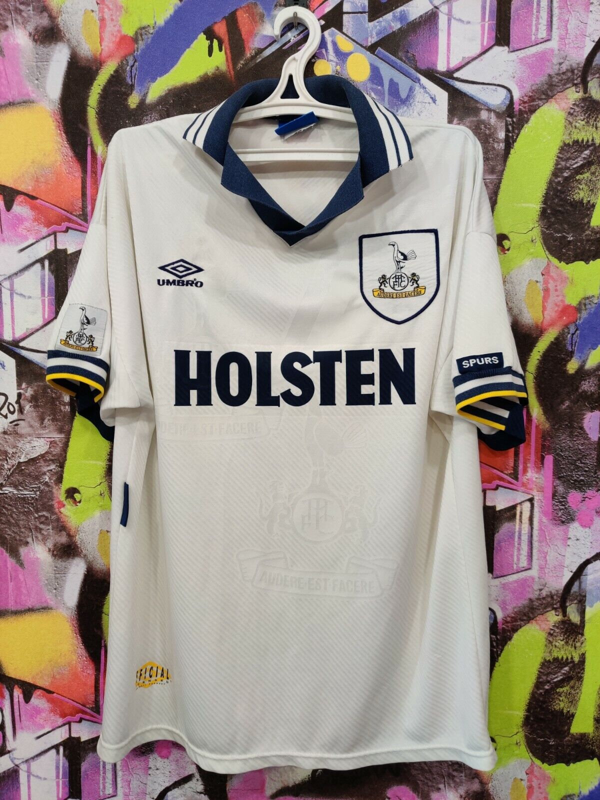 Umbro Tottenham Home 1993-1995 Jersey - USED Condition (Very Good) - Size  Large