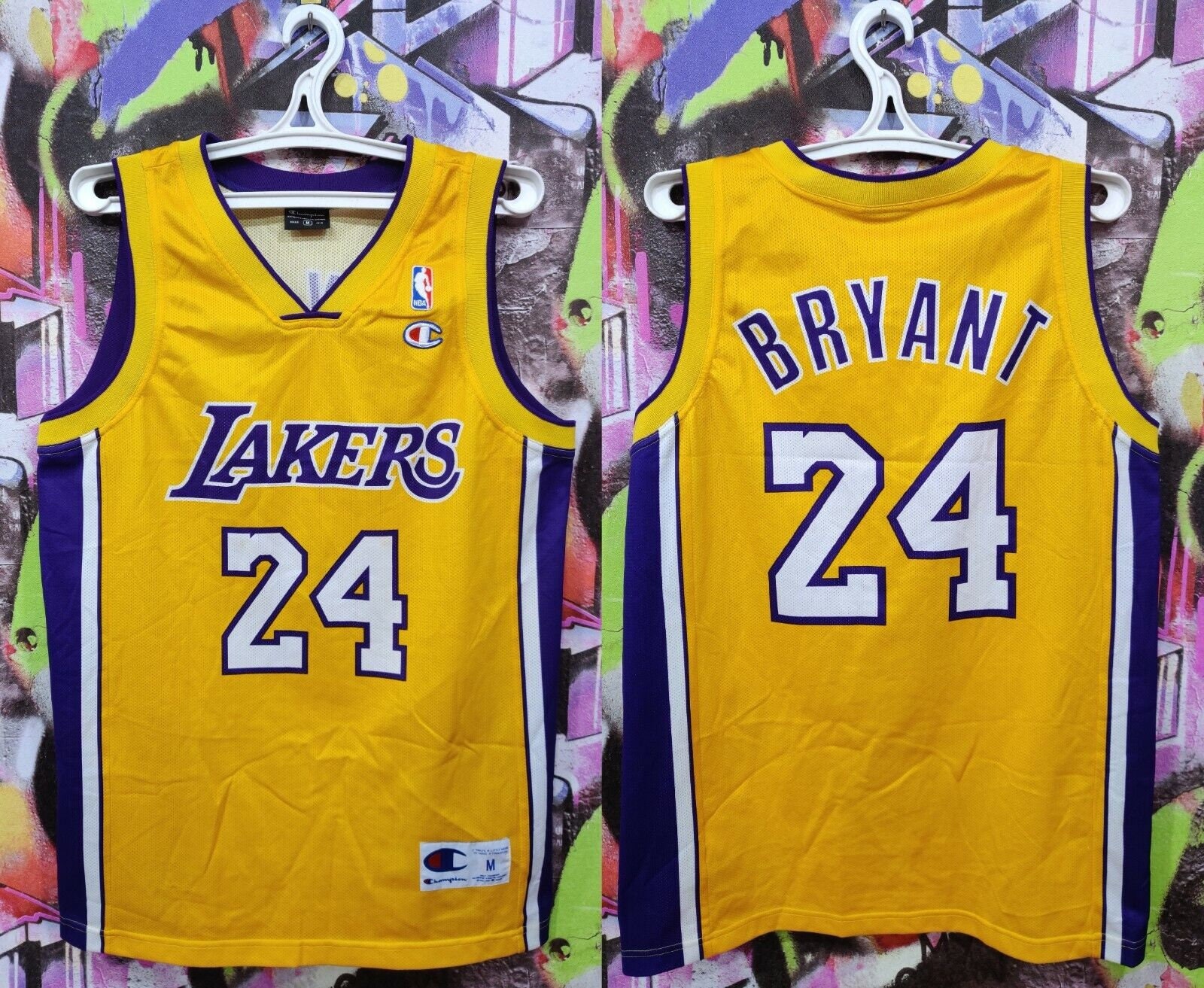 Kobe Bryant #8 / #24 Black Mamba Gigi Heart Lakers Basketball Jersey Men Large