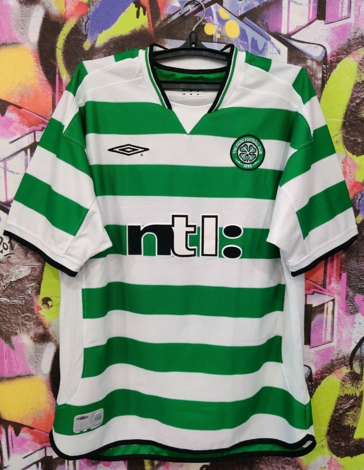 CELTIC 2002 2003 AWAY SHIRT FOOTBALL SOCCER UMBRO JERSEY MENS SIZE XXL