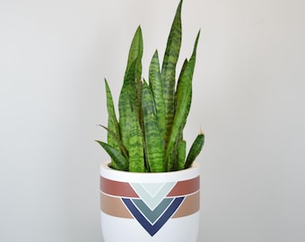 Marrakesh Planter Pot: Tribal Boho Home Plant Decor