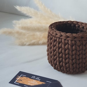 Small Crochet Basket | Crocheted Basket | Home Organizer | Storage | Little basket nursery decor | Christmas gift |