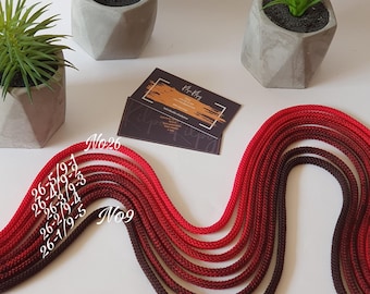 Macramékoord 5 mm, gehaakt touw, gehaakt koord, ombre-touwkoord, macramétouw 5 mm, macramébenodigdheden, dik garen, polyester koord, gehaakt koord