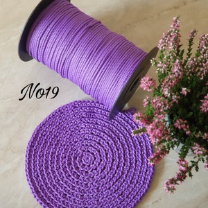 Polyester rope 3mm, Macrame cord 3mm, 3mm placemats rope, Yarn for bag, yarn supplies, rope for DIY project, craft cord, crochet yarn