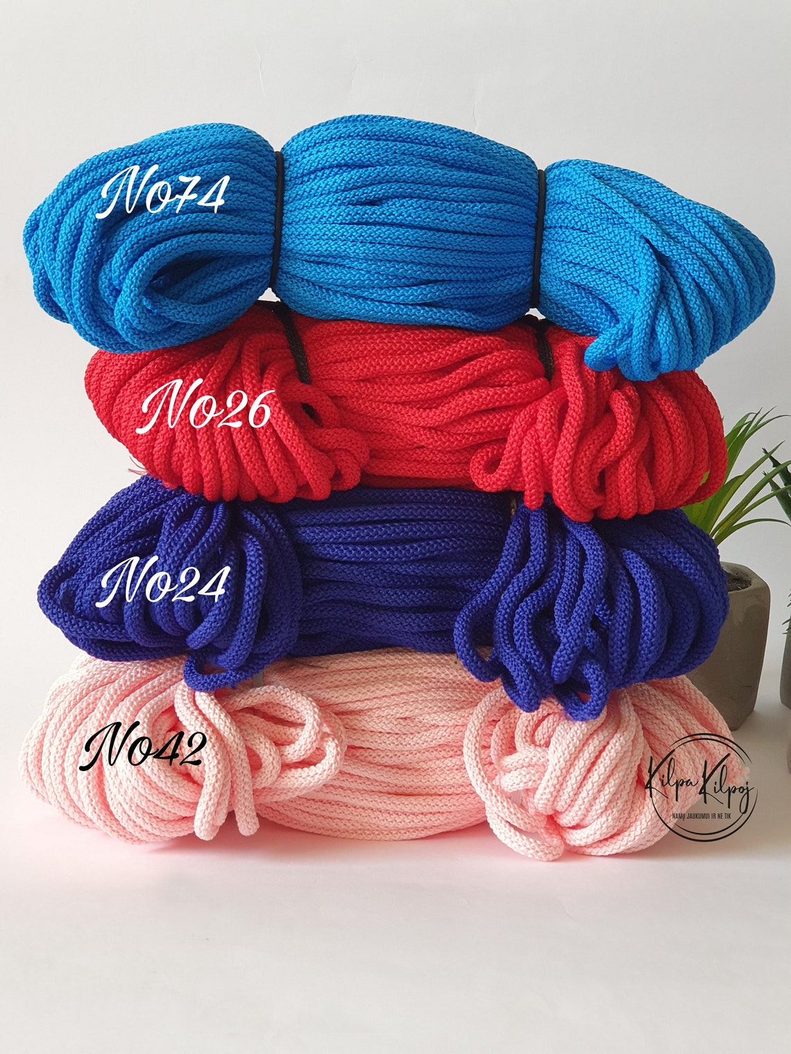 5mm Braided Polyester Cord Crochet cord Macrame Cord Chunky | Etsy