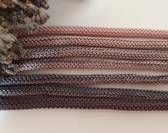5 mm ombre macramé koord: gehaakt polyester touw, dik garen