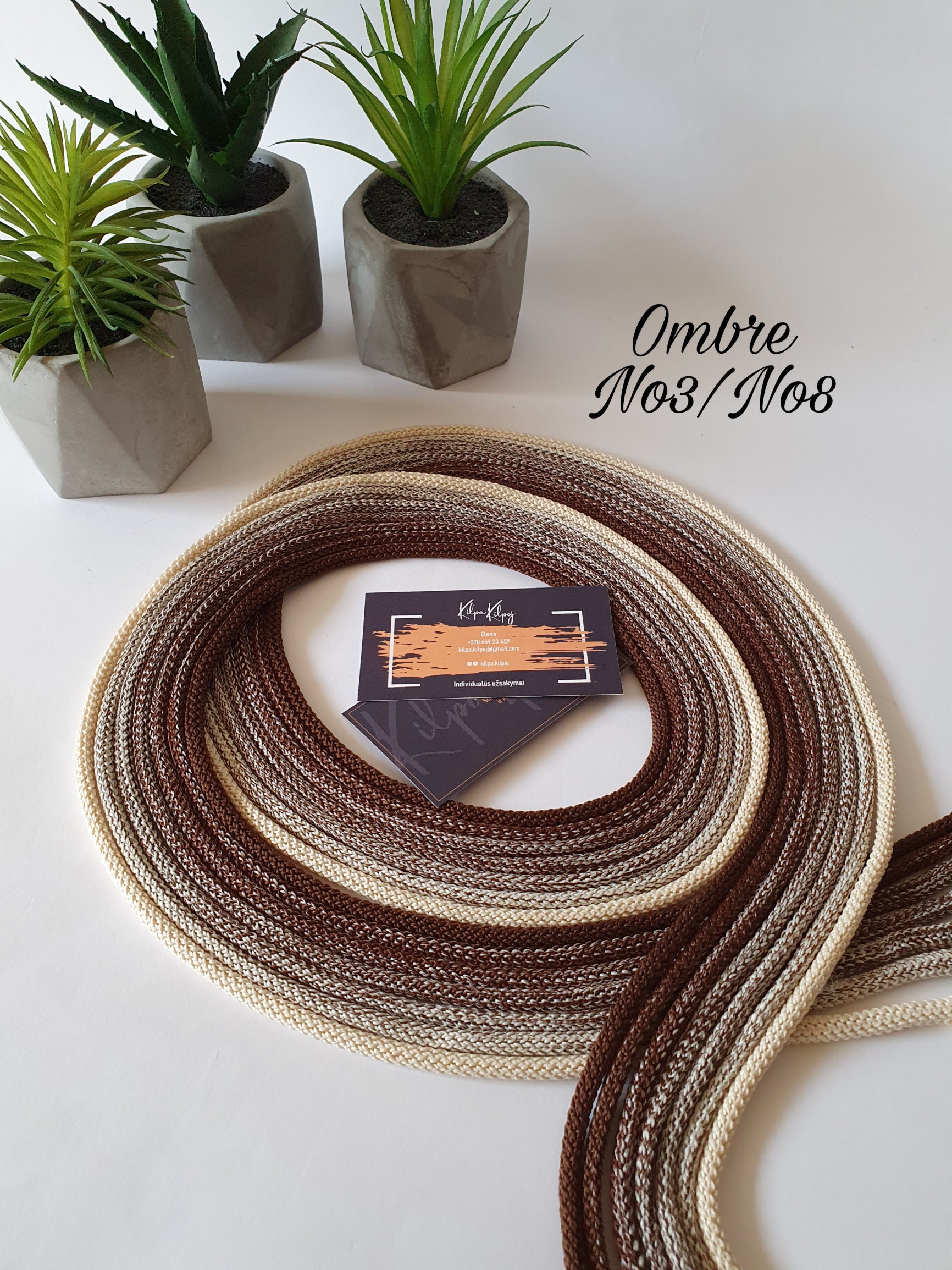 5mm Polyester Cord, DIY Projects, Ombre Polyester Rope, Crochet Cord ...