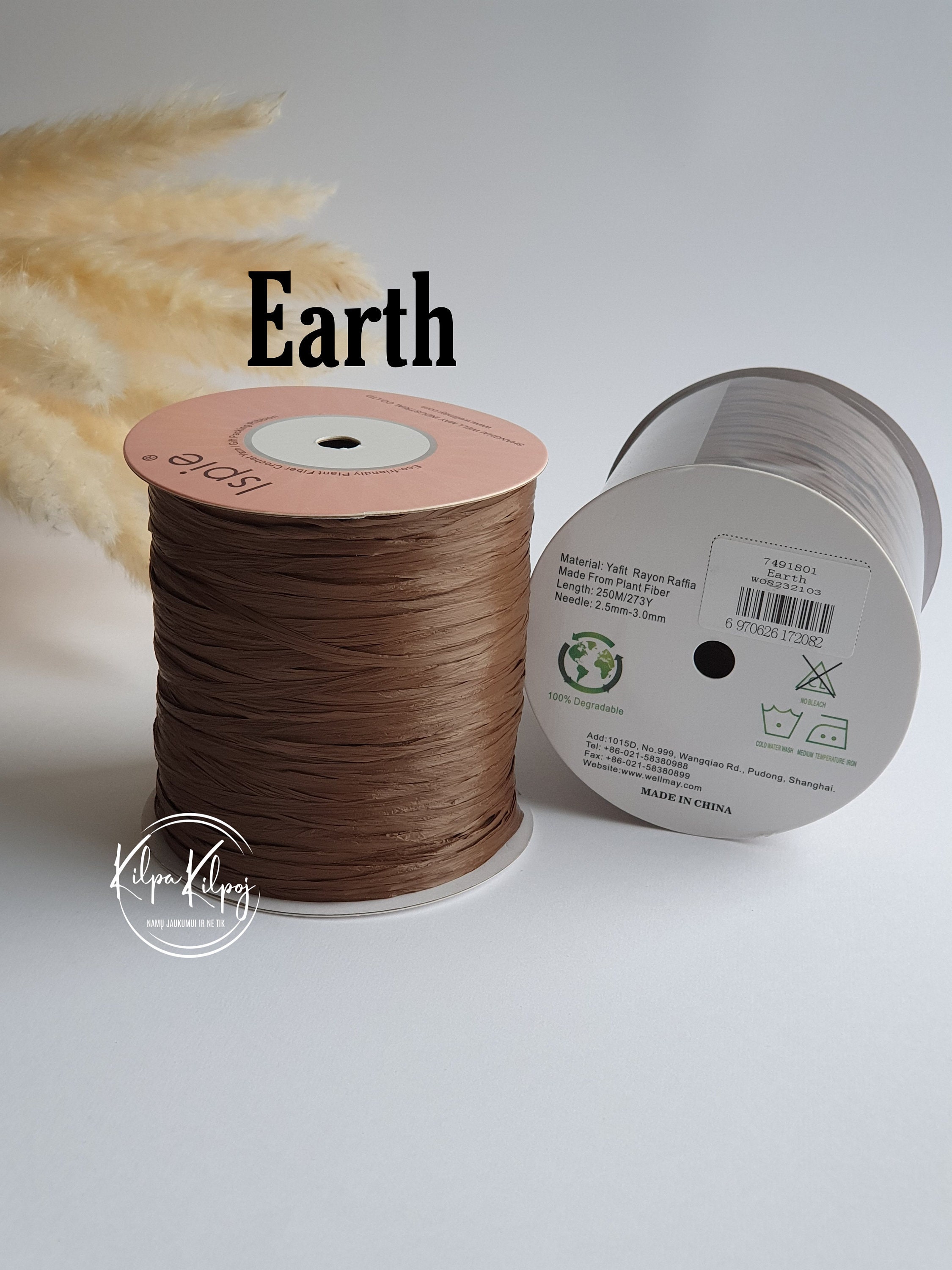 Raffia Rope 250 M Ispie Raffia Paper Yarns Craft Supplies Etsy