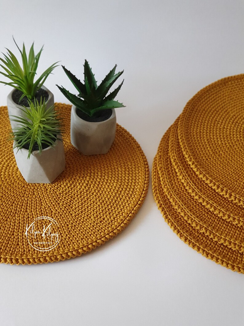 Dinner Placemats Crochet Table Mats Christmas Placemats Etsy