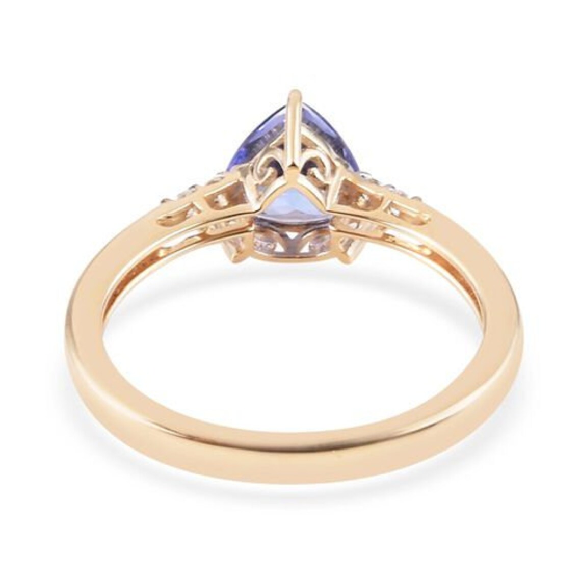 Trillion Cut Tanzanite Ring Tanzanite Engagement Ring Etsy