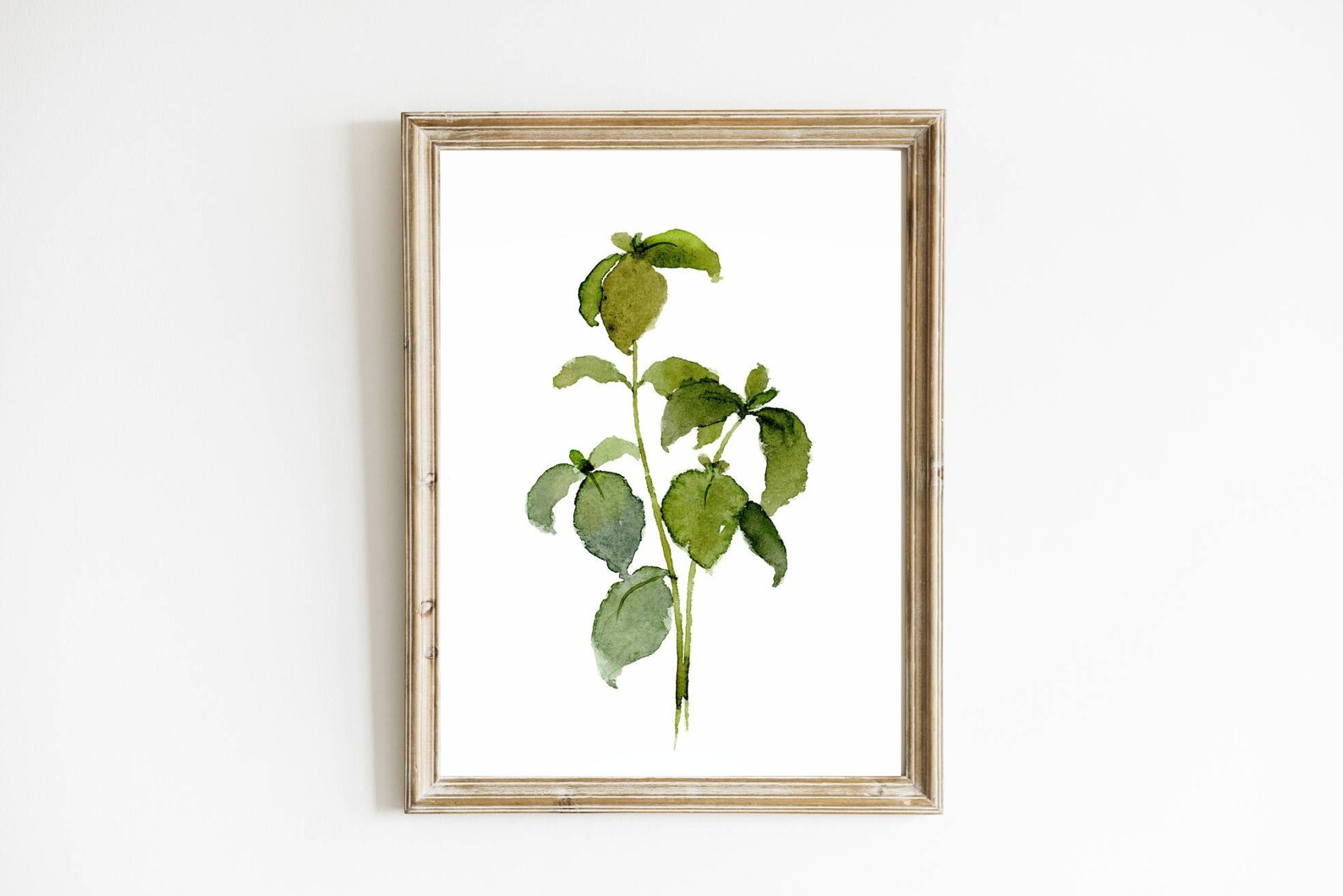 Kitchen Herbs Wall Art Set of 3 Watercolor Painting Rosemary Parsley ...