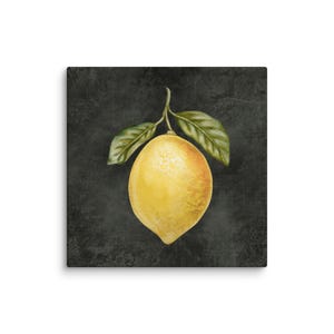canvas print lemon