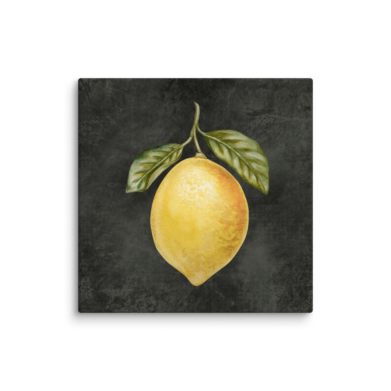 canvas print lemon
