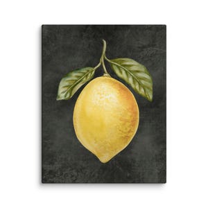 canvas print lemon