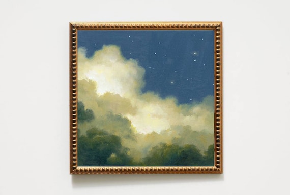 Ölgemälde Wolken Kunstdruck Himmel Malerei Wolken Bilder Druck von original Gemälde