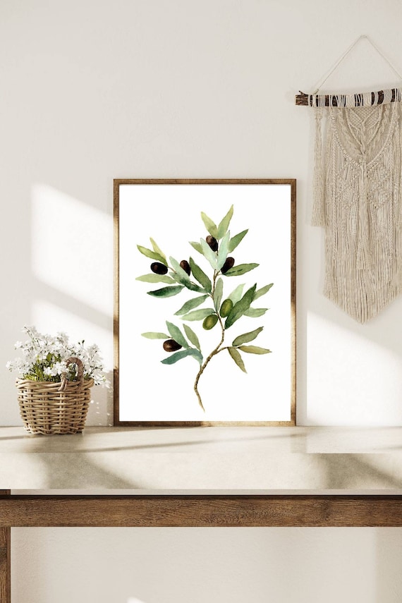 絵画　モダンアート　水彩画原本『Olive』 絵画モダンアート水彩画原本『Olive』