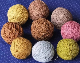 Natural Dyed Sashiko Thread: Hand-Dyed Cotton Embroidery Yarn