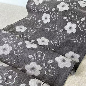 Kakishibu Persimmon Dyed Cotton Fabric: Handwoven Katazome, Wabi Sabi Style