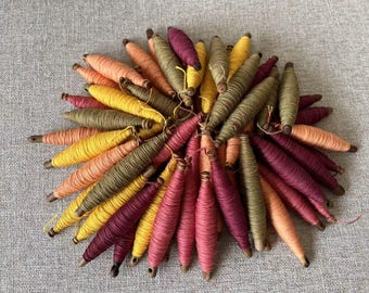 30m botanic natural dyed Sashiko thread - Plant hand dyed yarn - embroidery threads - Thread No.3