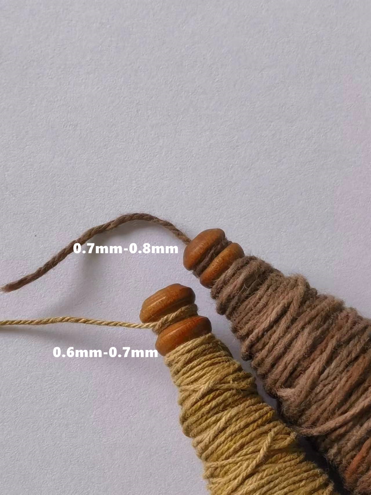 100% Natural linen cotton 2 plys yarn Diameter about 0.6mm weight