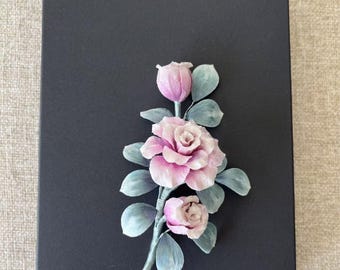 Chinese Ronghua Brooch: Mulberry Silk Velvet Flower, Oriental Wedding Floral