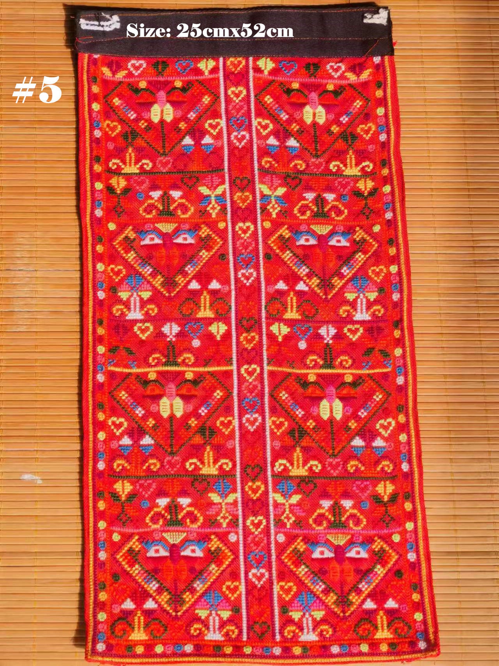Hmong Rug Hmong Vintage Hand Embroidered Panels - Tribal Art - Cross Stitch ...