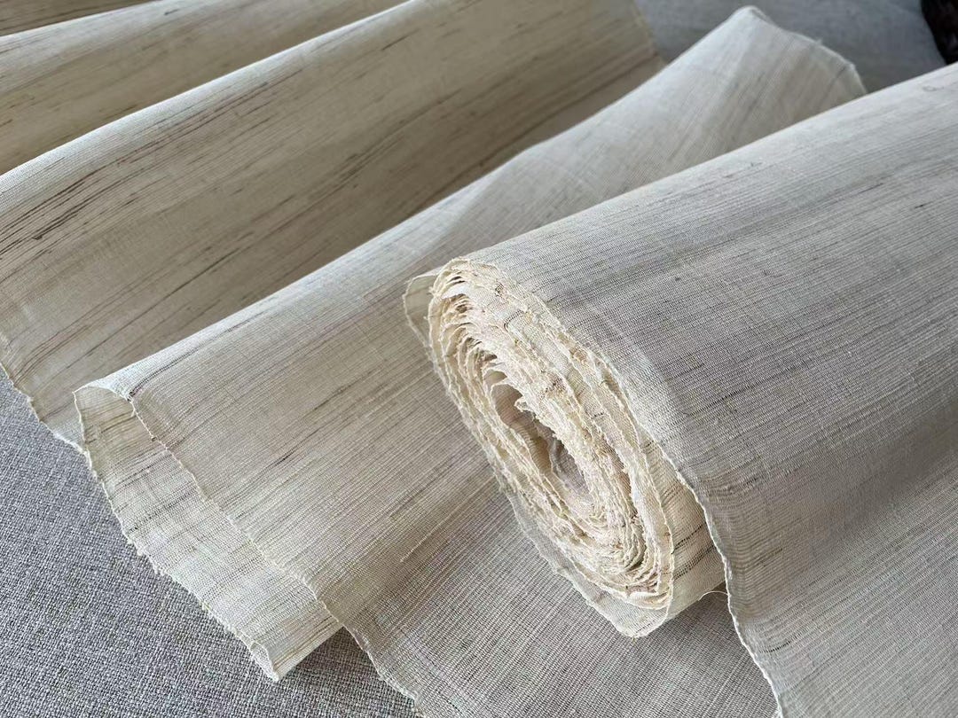 handwoven-ramie-fabric-unbleached-natural-fiber-60cm-width-etsy