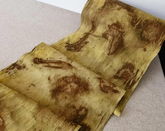 Handwoven Cotton Fabric: Shibori Tie Dye, Huaimi & Iron Rust Botanical Dye