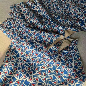 Vintage Hand Block Print Fabric, Handwoven Cotton Fabric, 46cm Wide image 5