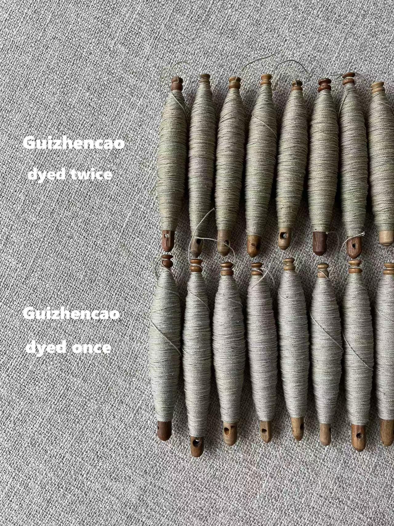 View of 30m Botanical Natural Dyed Sashiko Thread: Plant Hand Dyed Yarn ...