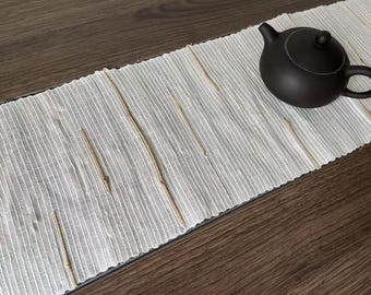 Caminho de chá de bambu Rami feito à mão: decoração para cerimônia do Gong Fu