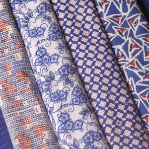 Vintage hand block print fabric - handwoven cotton traditional fabric - perfect for quilting or bags