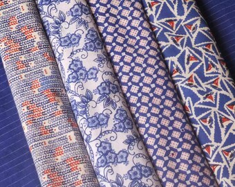 Vintage hand block print fabric - handwoven cotton traditional fabric - perfect for quilting or bags