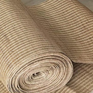 Rustic 100% nature ramie fiber hanwoven fabric  - 44cm in width - sold by the meter - perfect for table runner