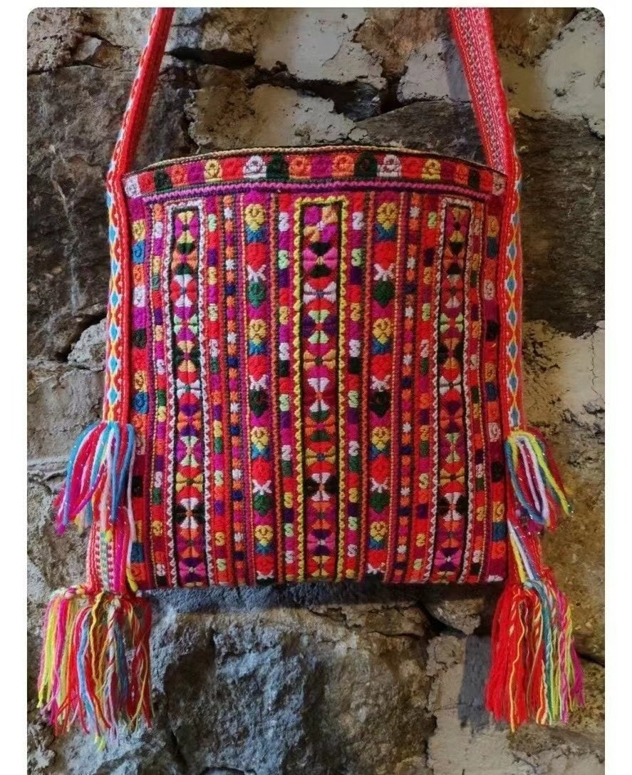 Hmong Rug Hmong Vintage Hand Embroidered Panels - Tribal Art - Cross Stitch ...