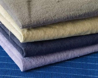 Hand Dyed Vintage Cotton Fabric Scraps: Botanic Craft Bundle