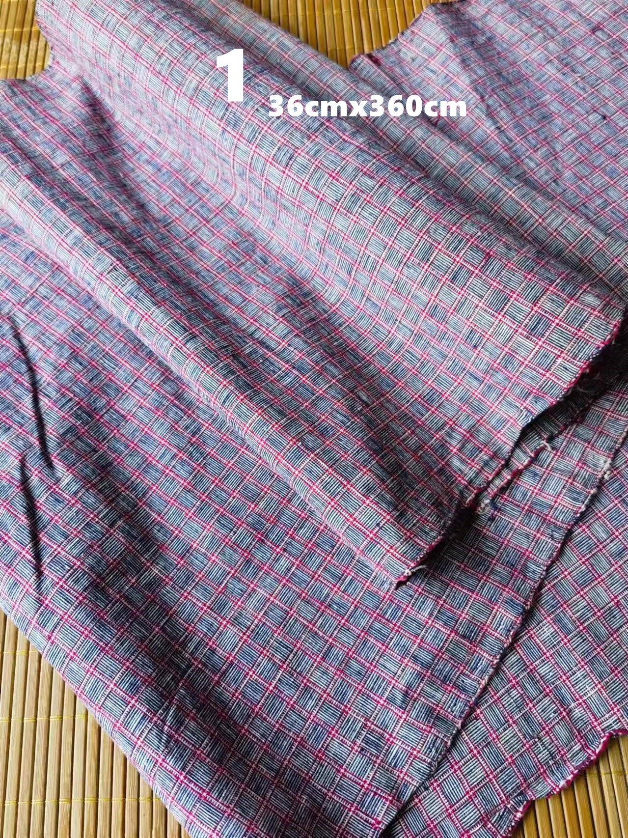 Andersen Reed Pattern Vintage Handwoven Cotton Fabric - Classic Reed Pattern - Various Size ...