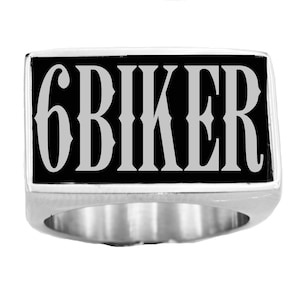 Anillo conmemorativo de 6 letras, anillo con monograma, anillo con iniciales personalizado, regalo personalizado