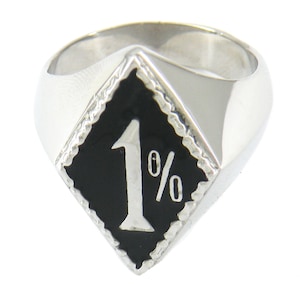 Anillo de motociclista 1% Anillo de motociclista para hombre