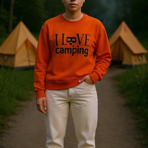 I Love Camping Sweatshirt | Camping Trip sweatshirt | Family Camping sweatshirt | Summer Camp Gift | Camping sweatshirt | Gift for Camper