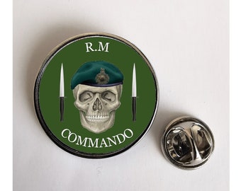 UK SELLER. DAGGER EMBROIDERED ARMED FORCES KEY FOB NEW ROYAL MARINES COMMANDO